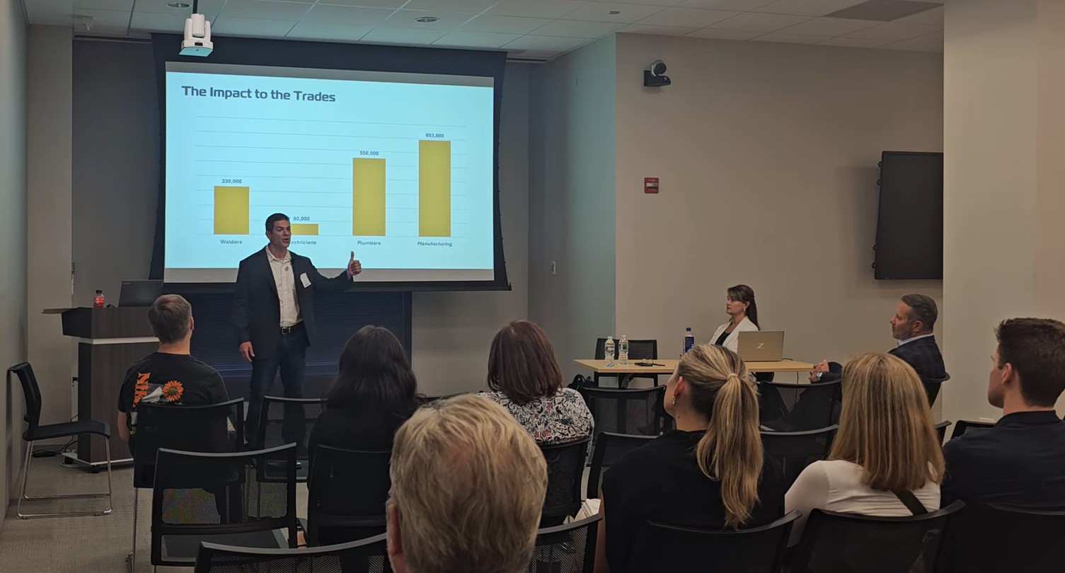 Andrew Brown presenting at Zekelman Industries
